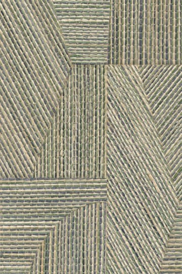 Arte 52460 Prismatic Refraction Green Lagoon - tapeta geometryczna z rafii