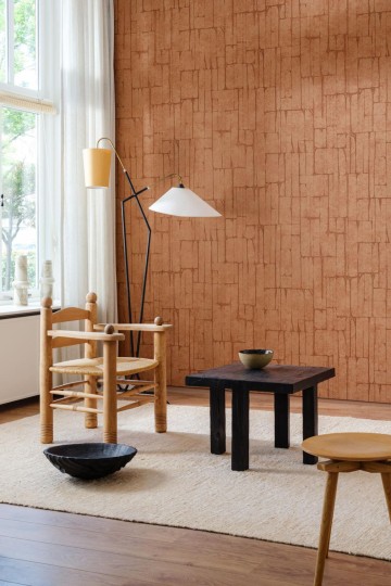 Arte 30366 Essentials Kaolin Solco Sage Green - tapeta geometryczna imitująca stiuk