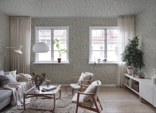 Sandberg S10615 Familjen Tree Of Life Light Blue - tapeta roślinna