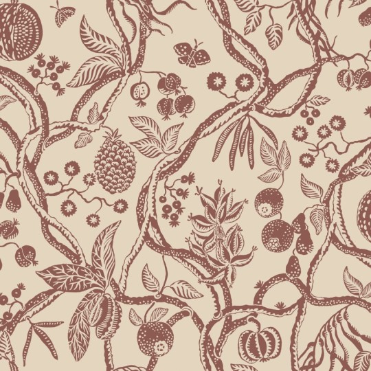 Sandberg S10614 Familjen Tree Of Life Burgundy - tapeta roślinna