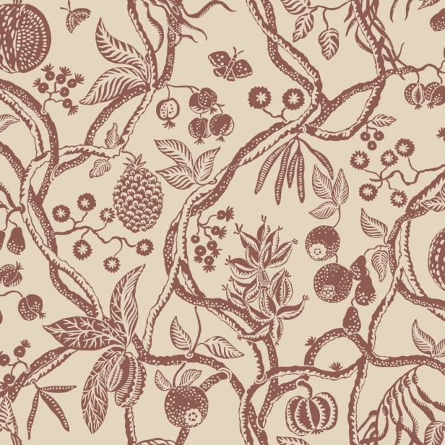 Sandberg S10614 Familjen Tree Of Life Burgundy - tapeta roślinna