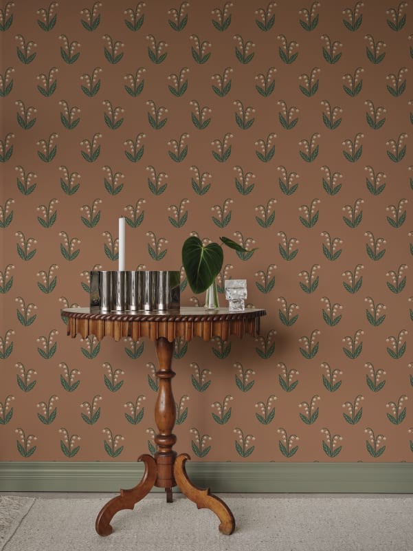 Sandberg S10636 Familjen Lilly Terracotta - tapeta w konwalie