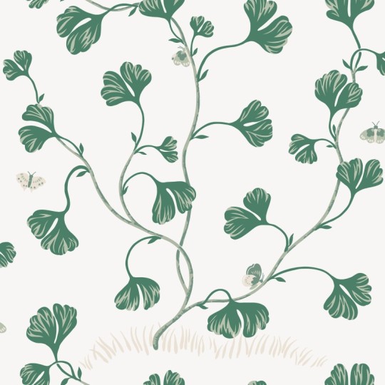 Sandberg S10617 Familjen Ebba Green - tapeta w liście miłorzębu
