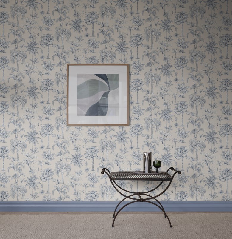 Sandberg S10649 Familjen Celeste Adele Blue - tapeta egzotyczna
