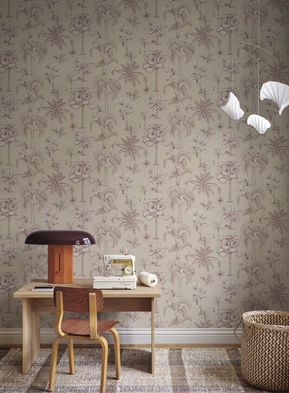 Sandberg S10650 Familjen Celeste Adele Beige - tapeta egzotyczna