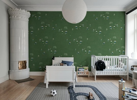 Rebel Walls R21783 Fine Little Day Soccer Green - mural w piłkarzy