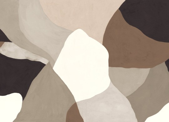 Rebel Walls R21618 Pops Abstract Fields Dark Brown - mural w abstrakcyjny wzór