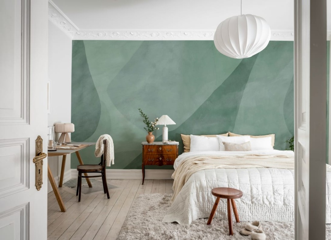 Rebel Walls R21617 Pops Shapes in Motion Blue - mural w abstrakcyjny wzór