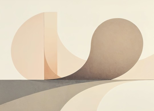 Rebel Walls R21620 Pops Circle Landscape Beige - mural w geometryczny wzór
