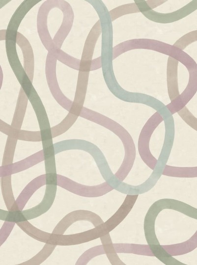 Rebel Walls R21363 Pops Serpentine Pastel - mural w serpentyny