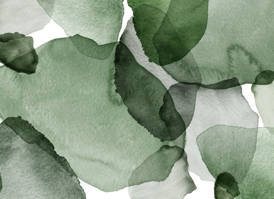 Rebel Walls R21804 Pops Shadow Petals Green - mural w akwarelowy wzór abstrakcyjny