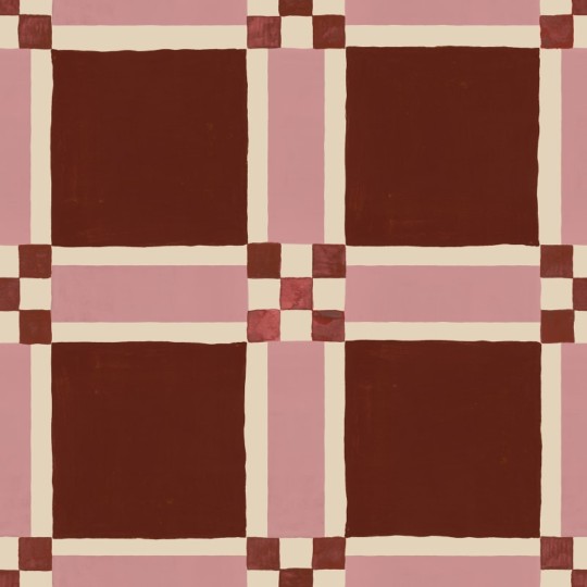 Rebel Walls R21595 Pops Bold Grid Burgundy - mural w retro kratkę