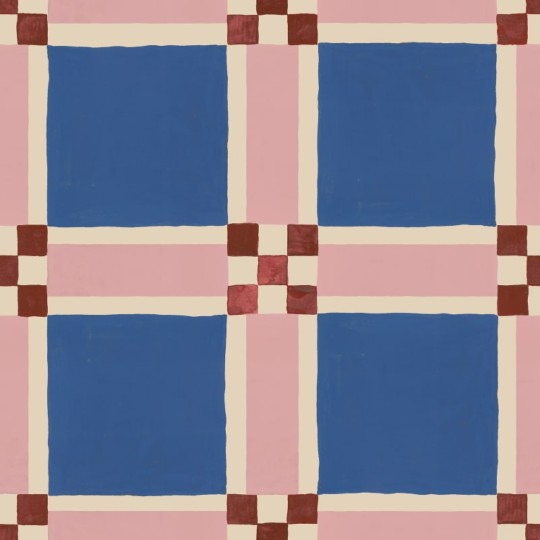 Rebel Walls R21597 Pops Bold Grid Blue - mural w retro kratkę