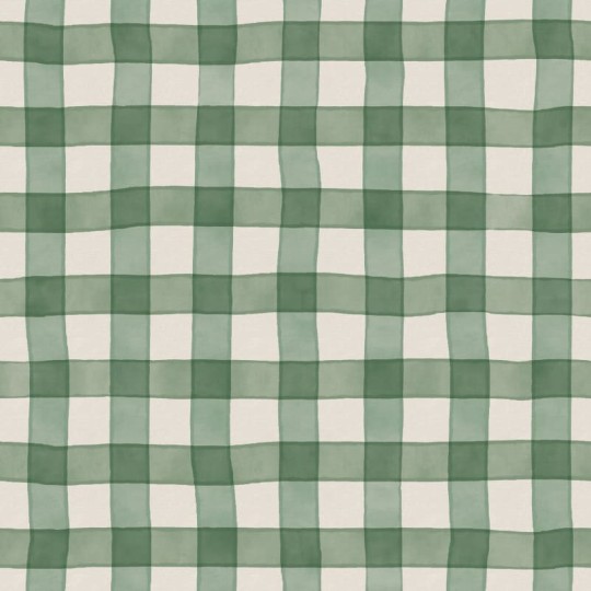 Rebel Walls R21588 Pops Gingham Green - mural w kratkę