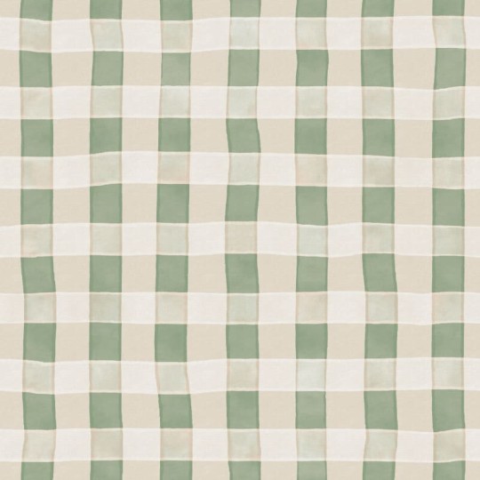 Rebel Walls R21589 Pops Gingham Light Green - mural w kratkę