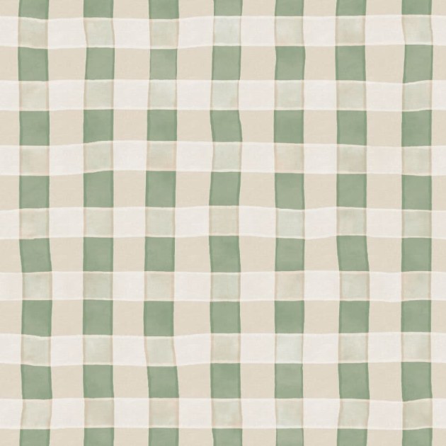 Rebel Walls R21589 Pops Gingham Light Green - mural w kratkę