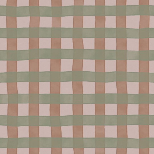 Rebel Walls R21590 Pops Gingham Pink - mural w kratkę