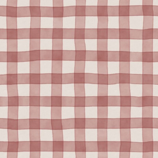 Rebel Walls R21591 Pops Gingham Red - mural w kratkę