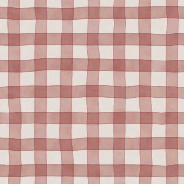 Rebel Walls R21591 Pops Gingham Red - mural w kratkę