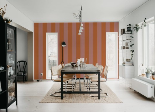 Rebel Walls R21535 Pops Bold Stripes Orange - mural w paski