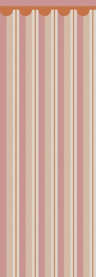 Rebel Walls R21626 Pops Border Stripe Brown - mural w paski