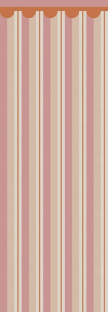 Rebel Walls R21626 Pops Border Stripe Brown - mural w paski