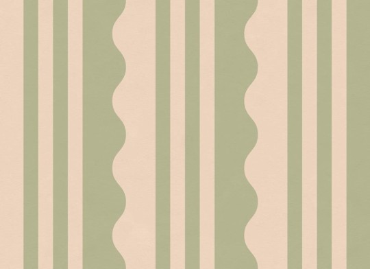 Rebel Walls R21631 Pops Wavy Stripe Light Green - mural w paski