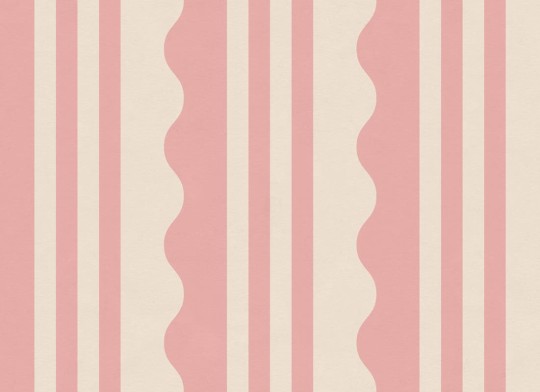 Rebel Walls R21632 Pops Wavy Stripe Pink - mural w paski i fale