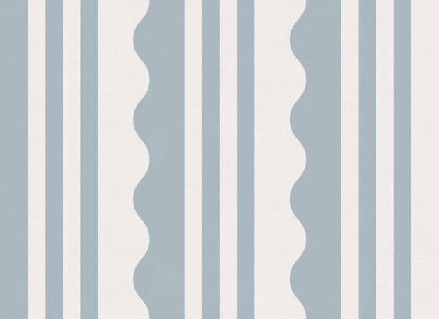 Rebel Walls R21528 Pops Wavy Stripe Blue - mural w paski i fale