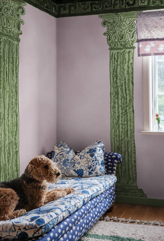Rebel Walls R21510 John-John Wallmansson Aegis Pink - mural w kolumny
