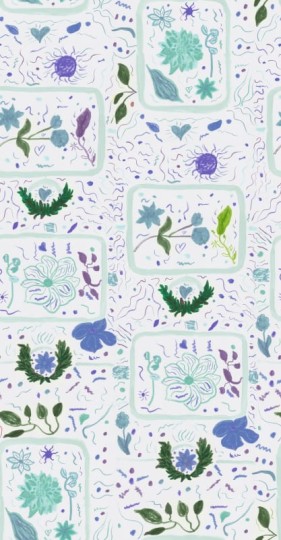 Rebel Walls R21570 John-John Wallmansson Reverie Lilac - mural w kolumny