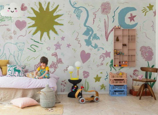 Rebel Walls R21504 John-John Wallmansson Chroma Soft - mural w zwierzęta i rośliny