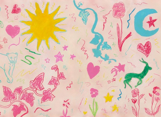 Rebel Walls R21505 John-John Wallmansson Chroma Pink - mural w zwierzęta i rośliny