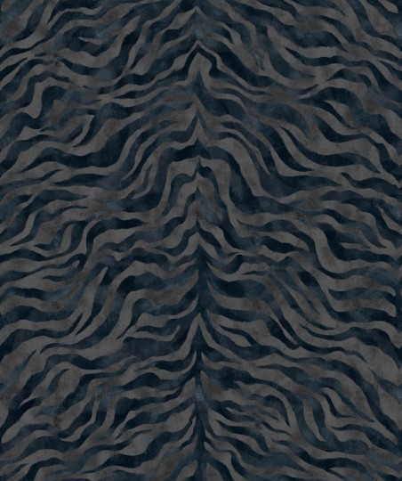 Rebel Walls R21451 Eden Escape Animal Luxe Blue - mural w print zebry