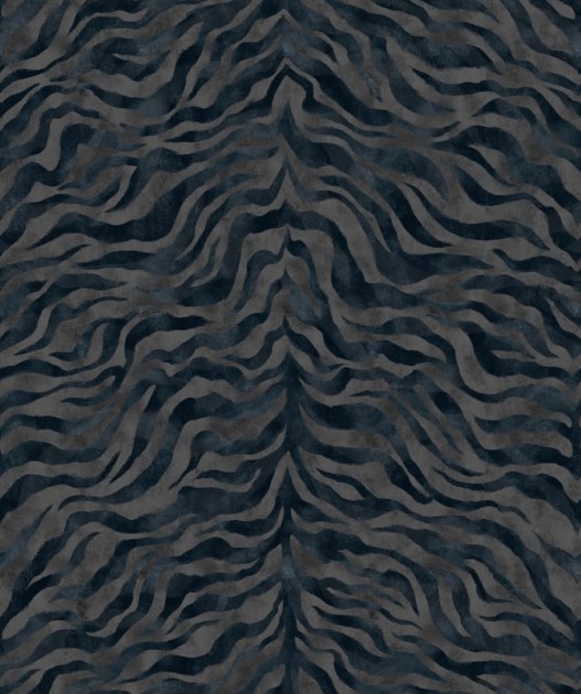 Rebel Walls R21451 Eden Escape Animal Luxe Blue - mural w print zebry