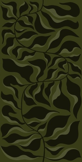 Rebel Walls R21445 Eden Escape Bold Botanica Dark Green - mural w duże liście