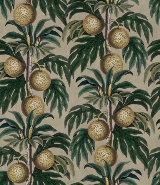 Rebel Walls R20885 Eden Escape Lush Lemons Beige - mural w drzewa cytrynowe