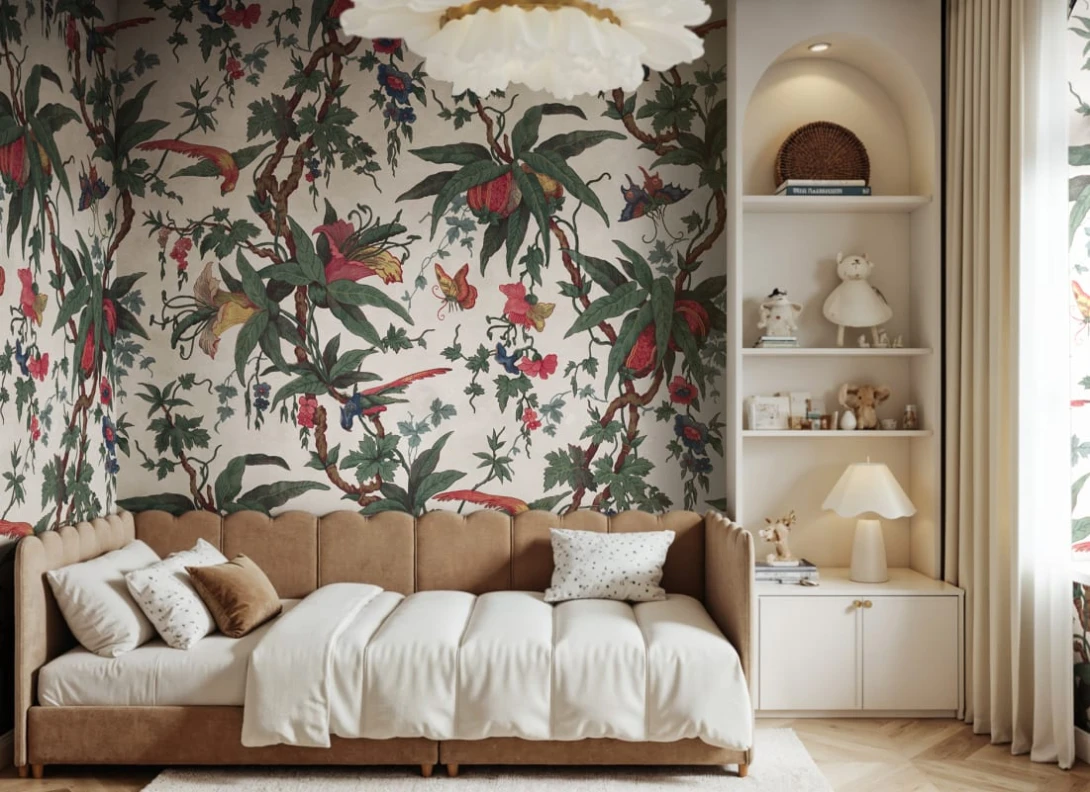 Rebel Walls R20872 Eden Escape Nature of Eden Vintage - mural w egzotyczne owoce i kwiaty
