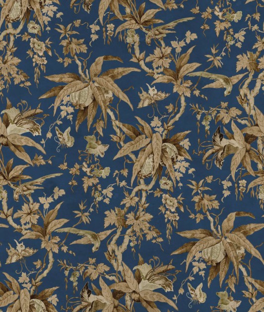 Rebel Walls R20873 Eden Escape Nature of Eden Blue - mural w egzotyczne owoce i kwiaty