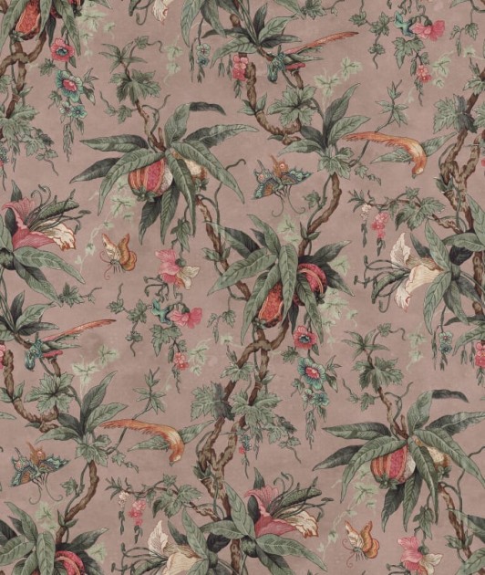 Rebel Walls R20875 Eden Escape Nature of Eden Pink - mural w egzotyczne owoce i kwiaty