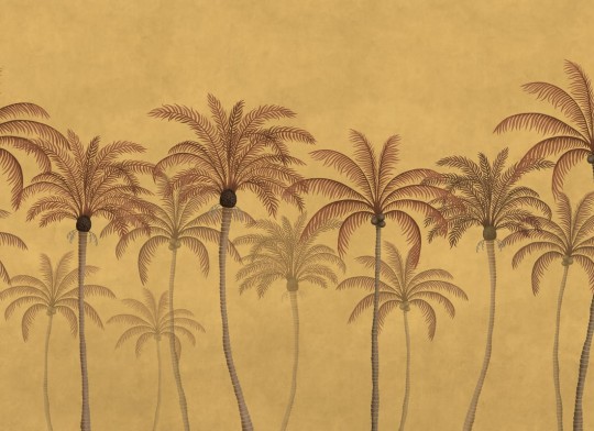 Rebel Walls R20909 Eden Escape Palm Parade Yellow - mural w palmy