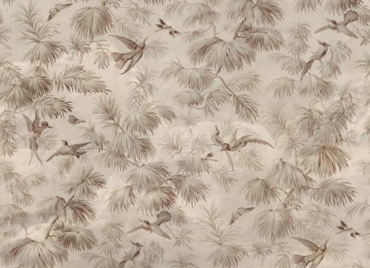 Rebel Walls R20908 Eden Escape Humming Harmony Beige - mural w ptaki i ważki w stylu vintage