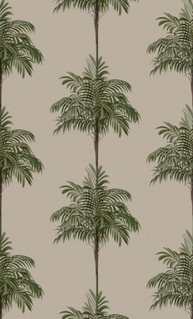 Rebel Walls R21453 Eden Escape Palm Stripes Vintage - mural w paski i palmy