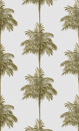 Rebel Walls R21456 Eden Escape Palm Stripes Gold - mural w paski i palmy