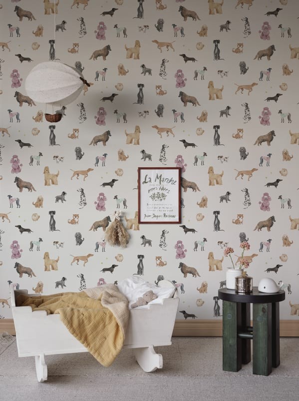 Sandberg S10704 Familjen Taiga and Friends White – mural w pieski