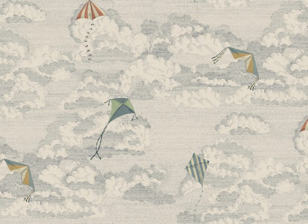 Sandberg S10644 Familjen Bonnie and Kites Blue – mural w chmury i latawce