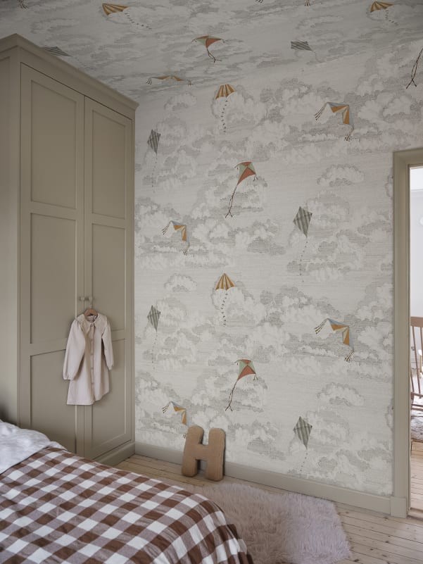 Sandberg S10643 Familjen Bonnie and Kites Graphite – mural w chmury i latawce