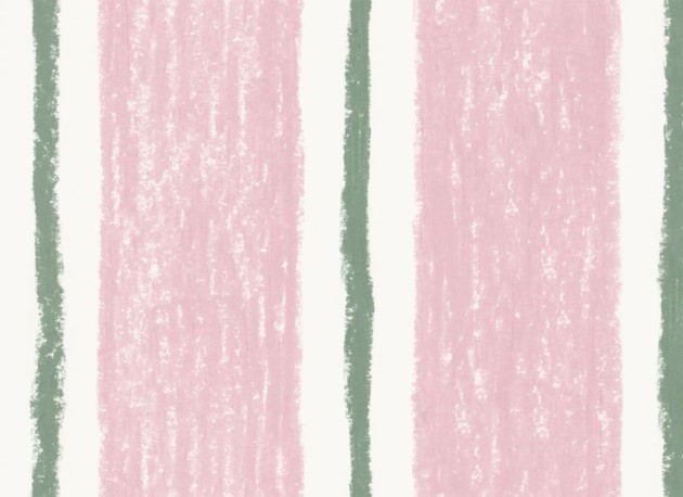 Sandberg S10653 Familjen Albin Pink – mural w malowane paski