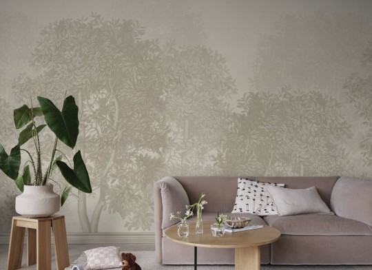 Sandberg S10639 Familjen Charles Mural Beige - mural drzewa