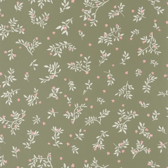 Caselio 103647240 Kitchen Box Callisto Kaki rose - tapeta w minimalistyczne rośliny